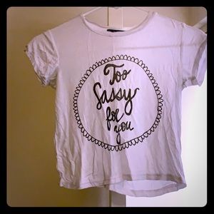 Too sassy for you! White crop top